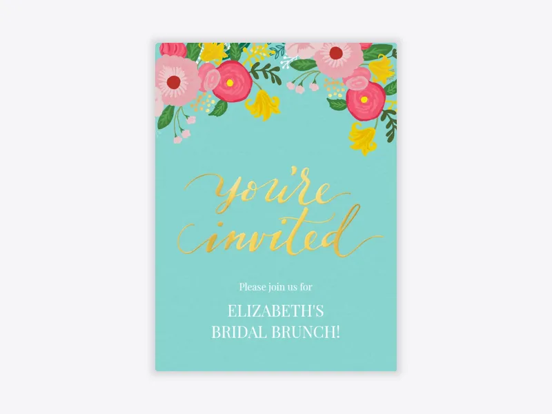 Floral Bloom - brunch_lunch - Invitation