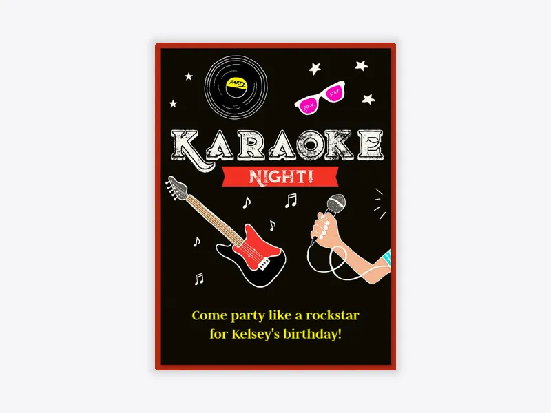 Karaoke Night - featured - Invitation