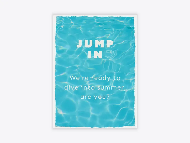 Jump In - pool_party - Invitation