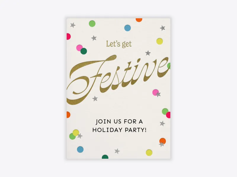 Let's Get Festive - office_holiday - Invitation