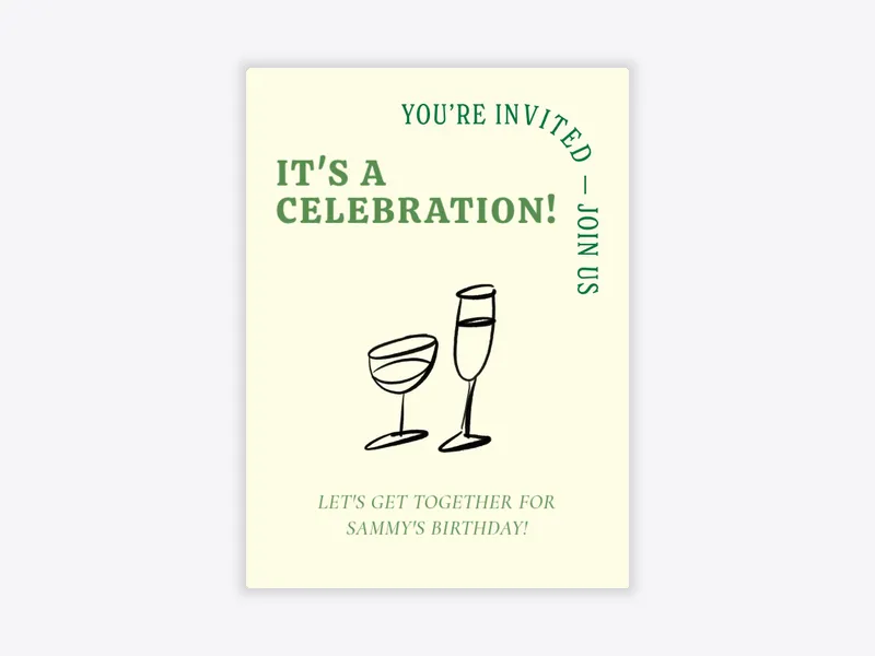 Let the Drinks Flow - cocktail_party - Invitation