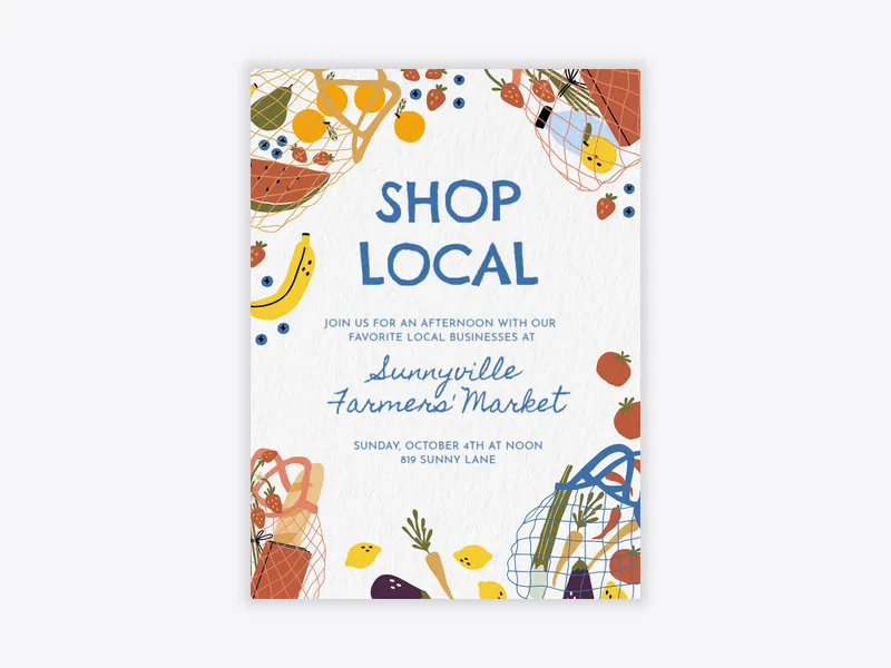 Market Provisions - shopping_events - Invitation