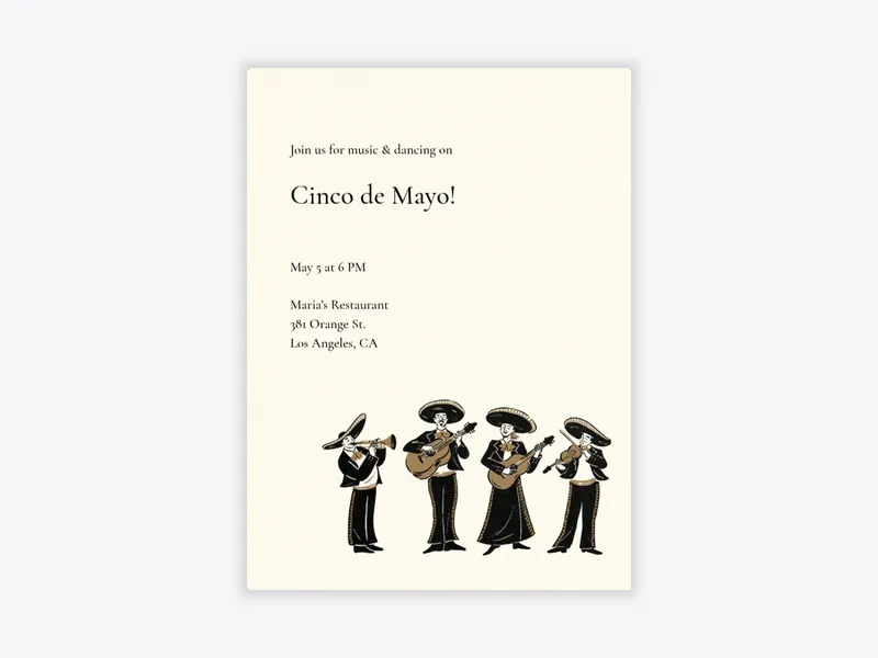 Mariachi Band - featured - Invitation