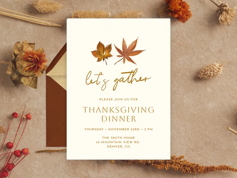 Maple Leaves - featured - Invitation