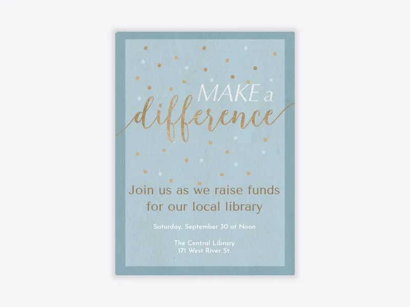 Making A Difference - activism - Invitation