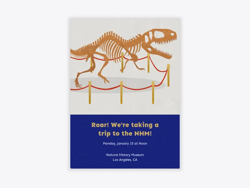 Natural History Museum - featured - Invitation
