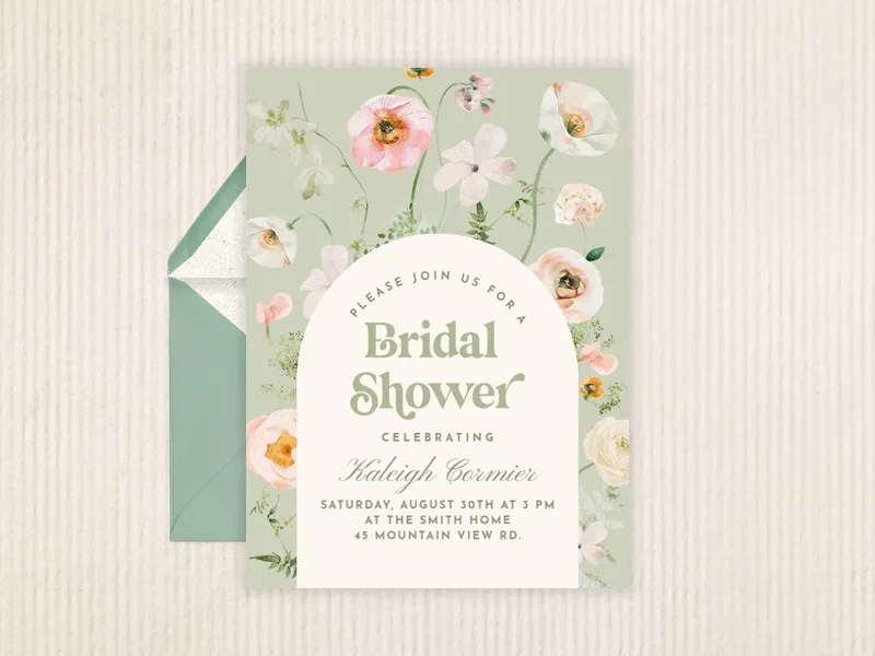 Mint to Be - bridal_shower - Invitation