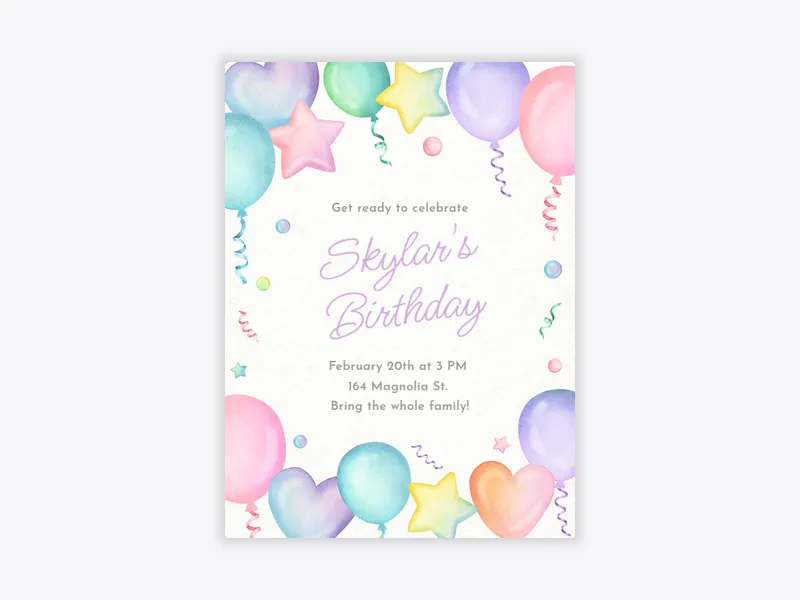 Pastel Palooza - featured - Invitation