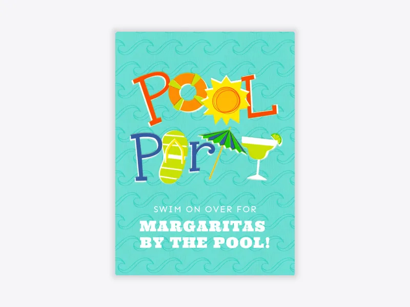 Pool Cocktails - featured - Invitation