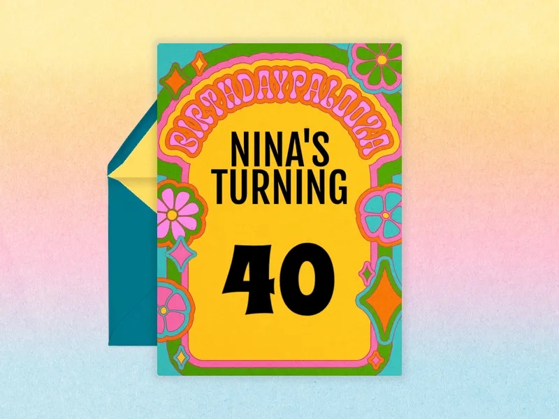 Psychedelic Festival Birthday - featured - Invitation