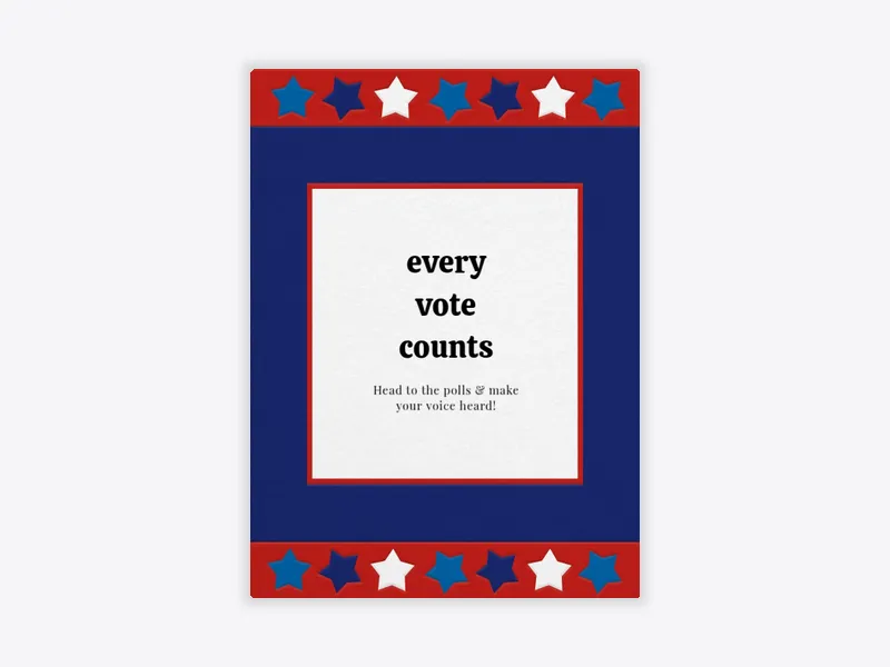 Stars & Stripes - activism - Invitation