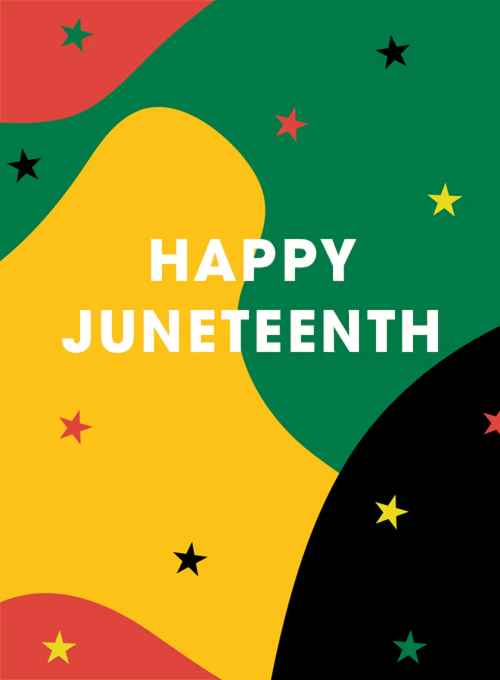 Starry Juneteenth Card - juneteenth_cards - Card