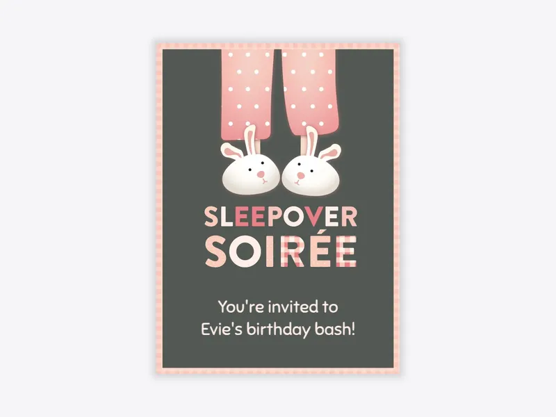 Sleep Over Soiree - featured - Invitation