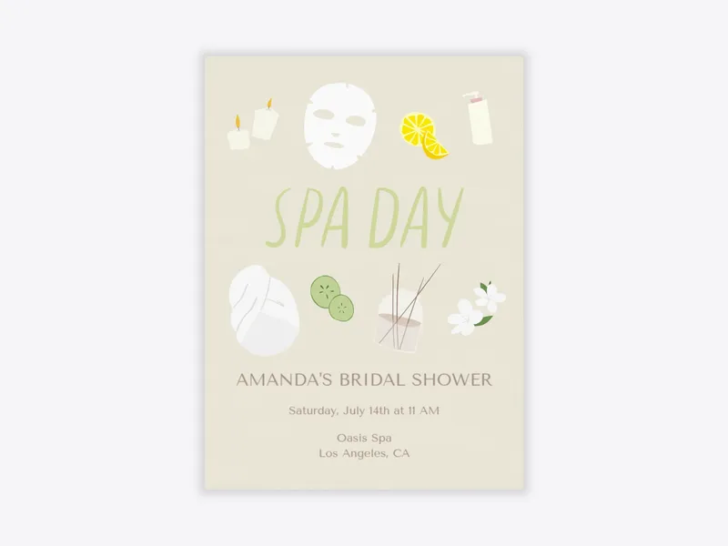 Spring Spa - featured - Invitation