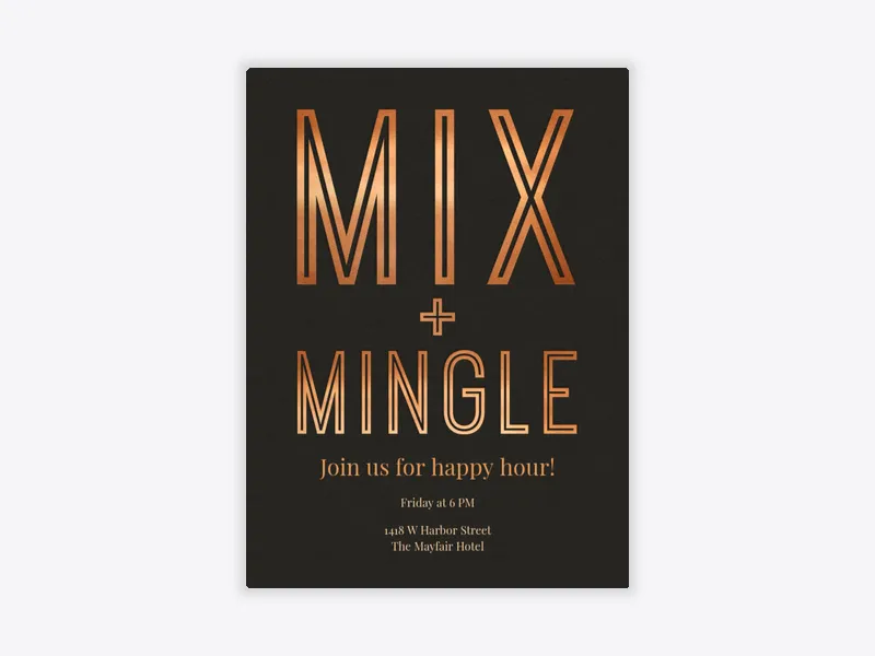 Mix Mingle - happy_hour - Invitation