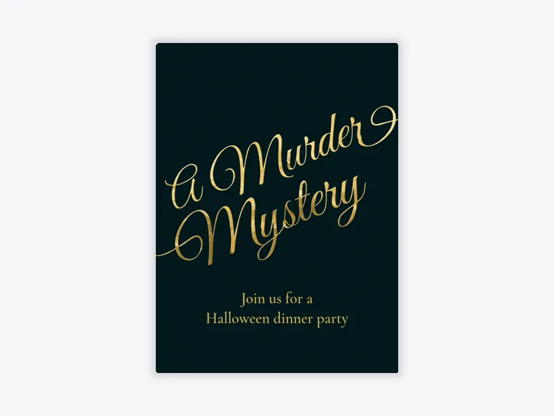 Murder Mystery - featured - Invitation