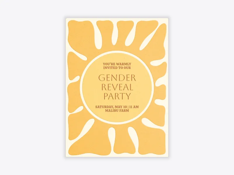 Our Little Sunshine - featured - Invitation