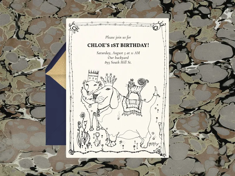 Royally Awesome - pet_party - Invitation