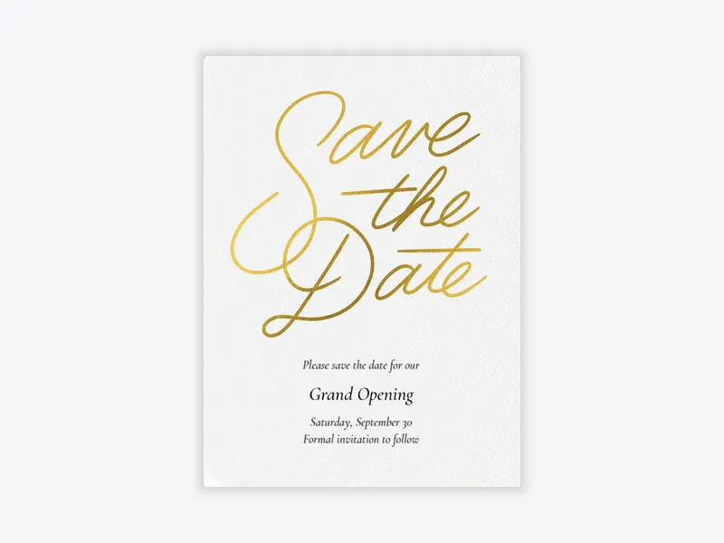 Simple Save the Date - business_save_the_date - Invitation