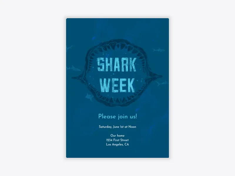 Shark Jaw - featured - Invitation