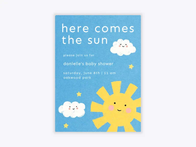 Smiley Sunshine - featured - Invitation