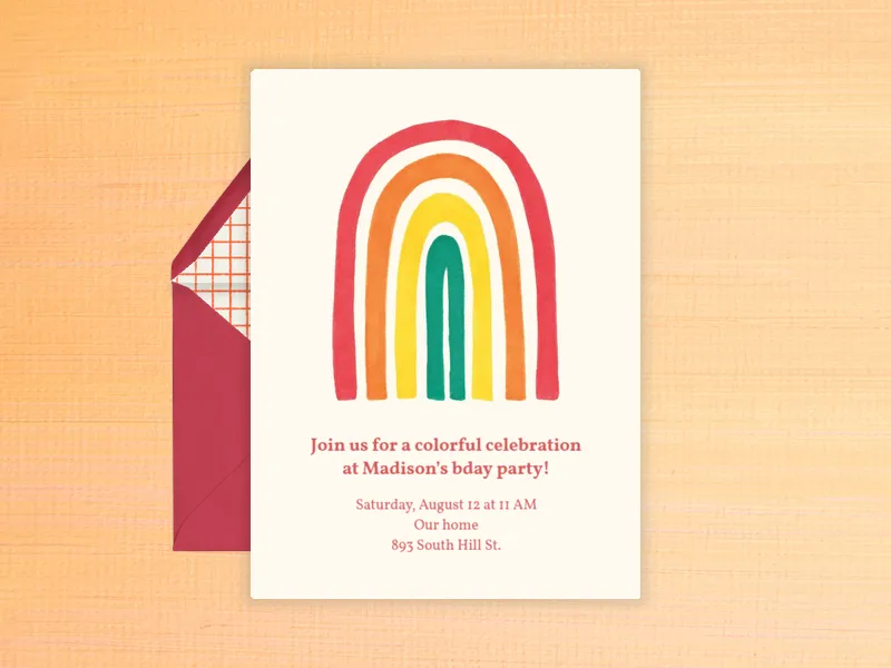 Magical Rainbow - featured - Invitation