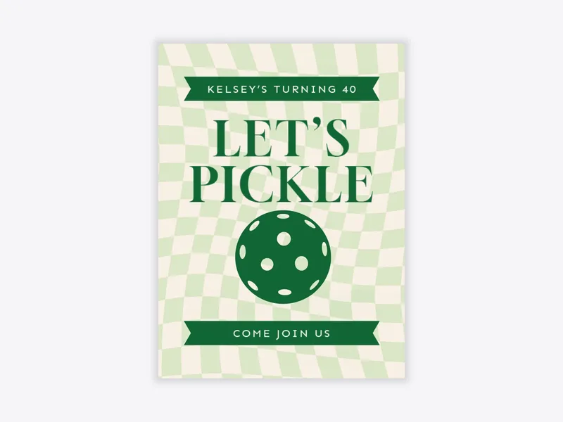 Let’s Pickle 40th Birthday - featured - Invitation