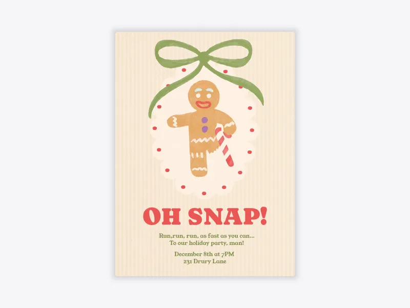 Oh, Snap! - holiday_party - Invitation