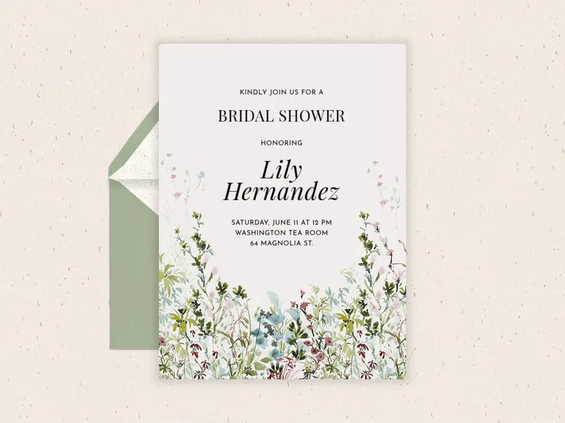 Laura Ashley: Pointon Fields - bridal_shower - Invitation
