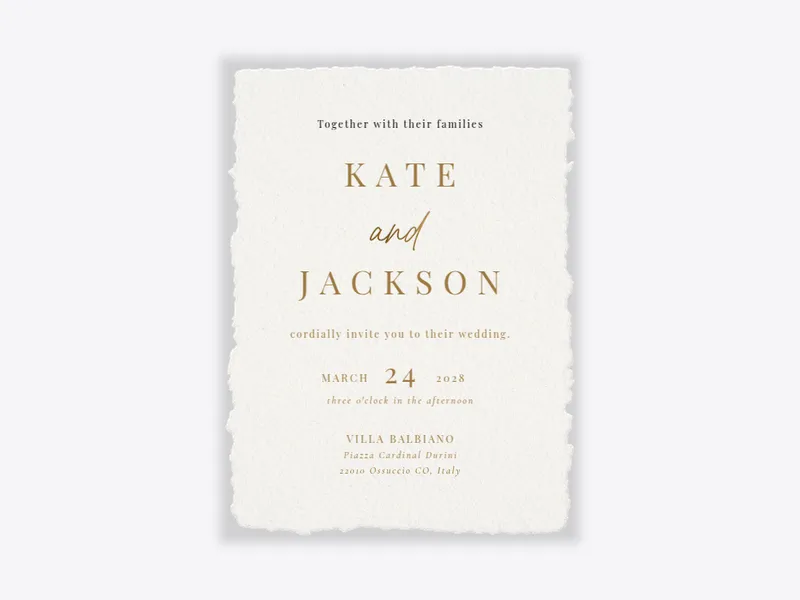 Gold on Paper - wedding_day - Invitation