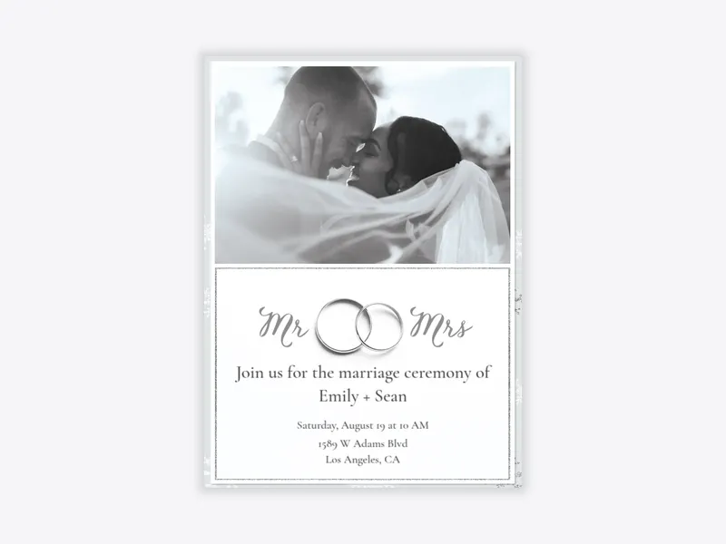 Winter Wedding Band (Photo) - weddings - Invitation