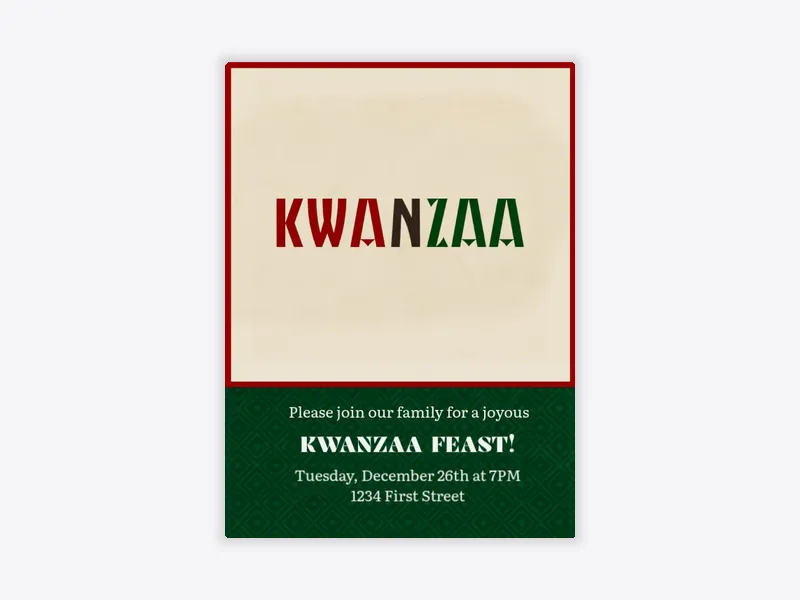 Celebrate Kwanzaa - featured - Invitation