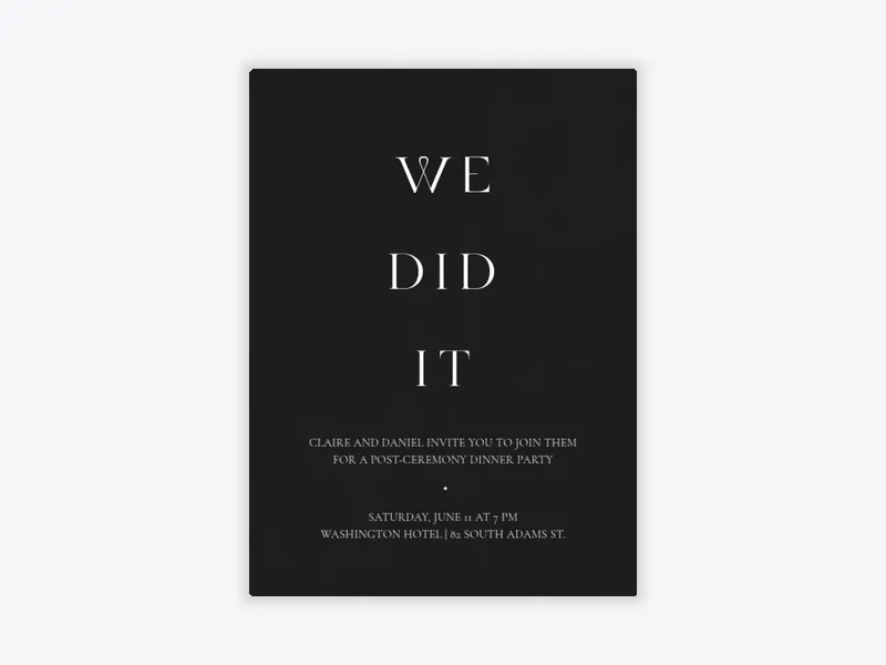 Simply Perfect - post_wedding_celebrations - Invitation