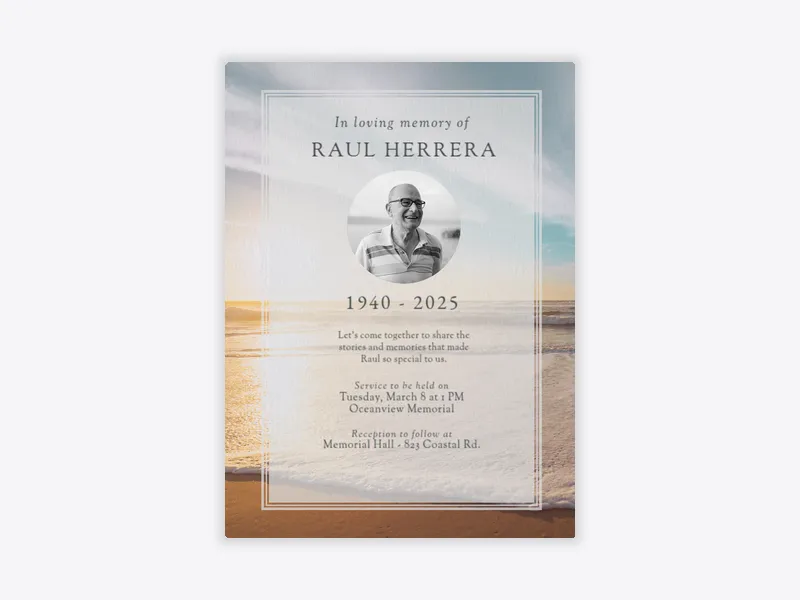 Sunset Memories (Photo) - featured - Invitation