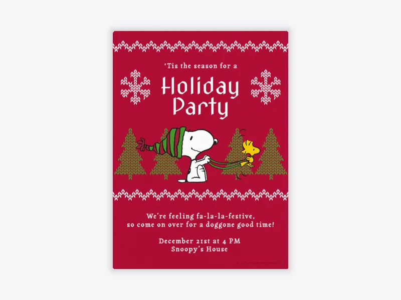 PEANUTS®: Cozy Sweater - featured - Invitation