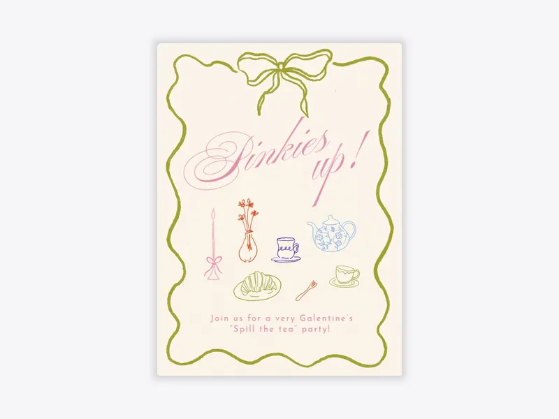 Olive French Fête - bridal_shower - Invitation