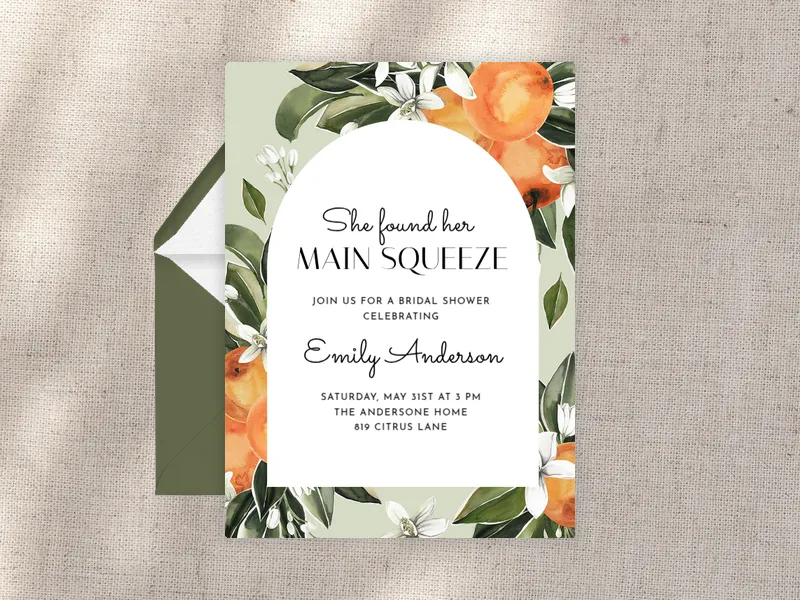 Main Squeeze - featured - Invitation