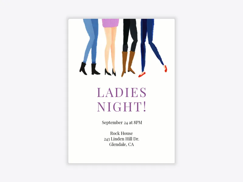 Ladies Night - girls_night - Invitation