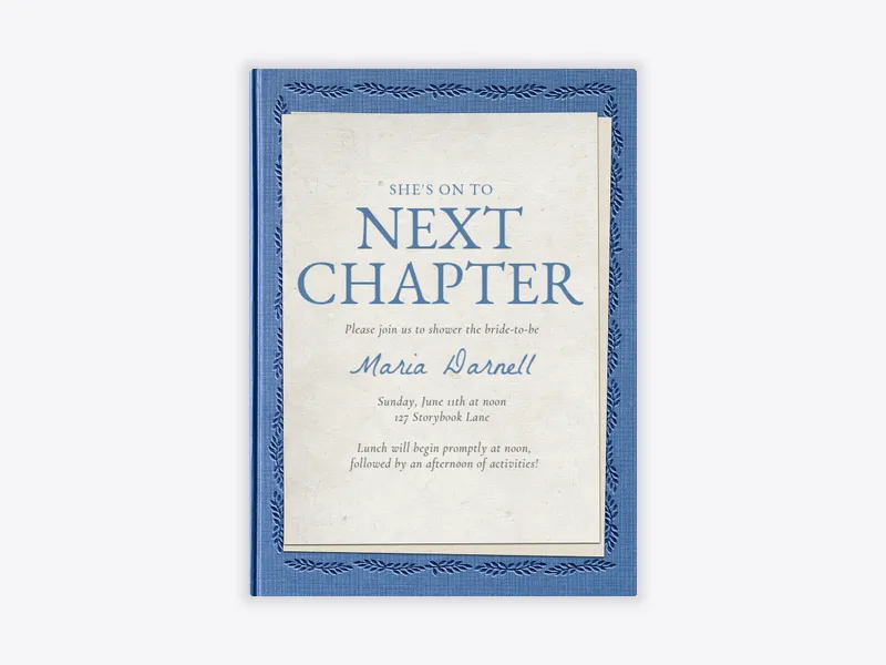 Blue Etched Storybook - featured - Invitation