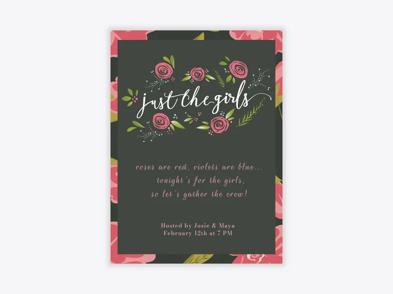 Just the Girls - girls_night - Invitation