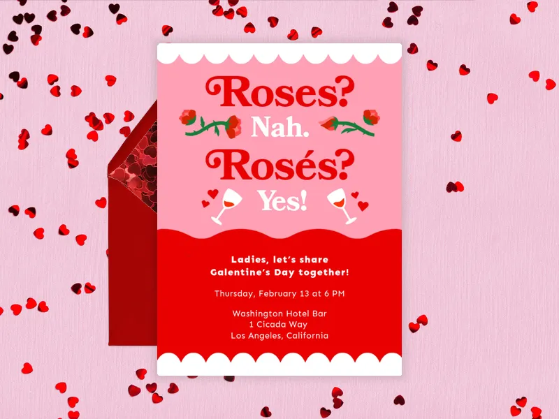 Galentine Rose - featured - Invitation
