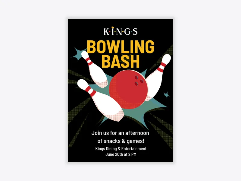 Kings Dining & Entertainment: Bowling Bash - kings_entertainment - Invitation