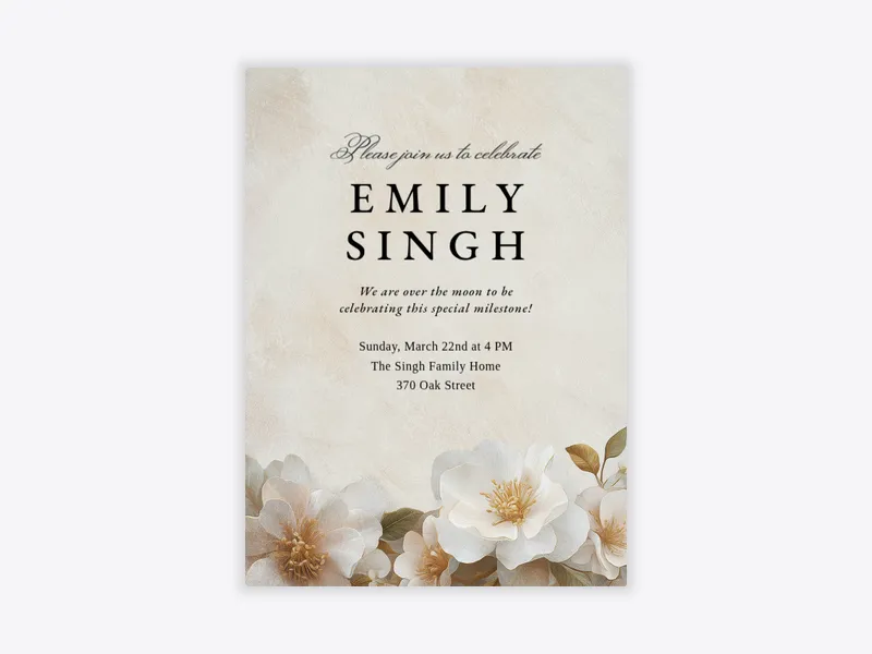 Painted Peonies - featured - Invitation