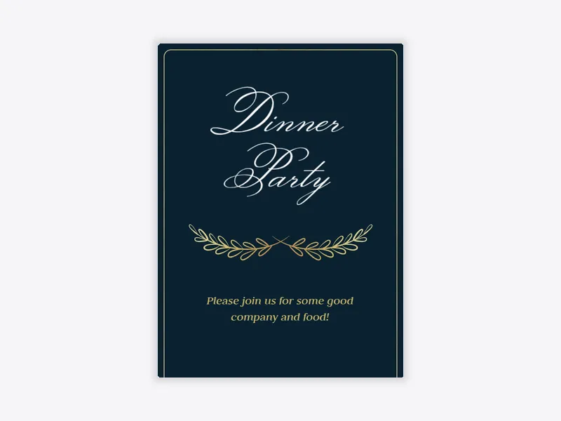 Dinner Party - dinner_party - Invitation