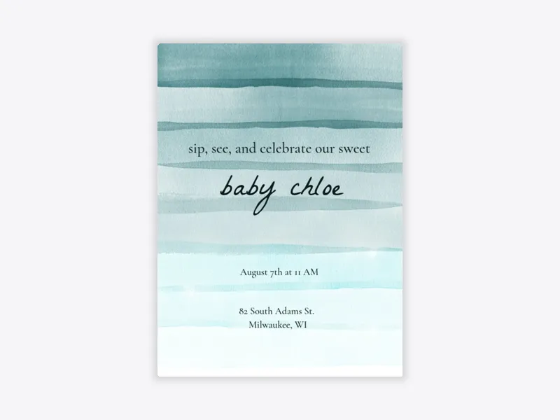 Veils of Blue - sip_and_see - Invitation