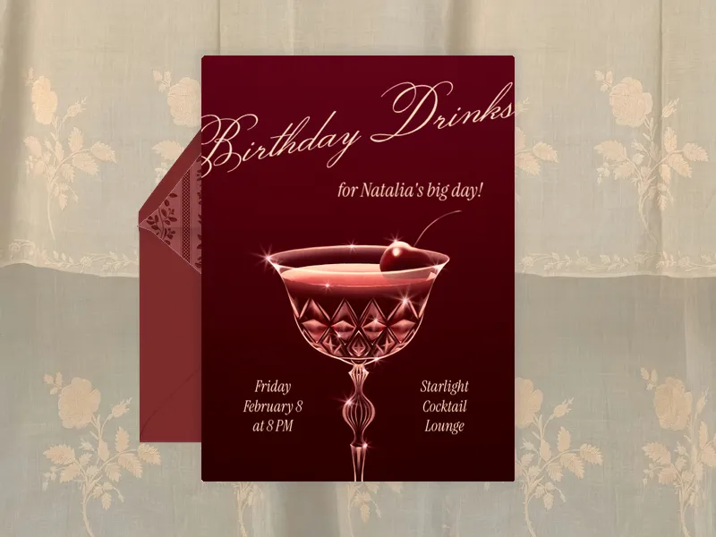 Cordial Cherry - 21st_birthday - Invitation