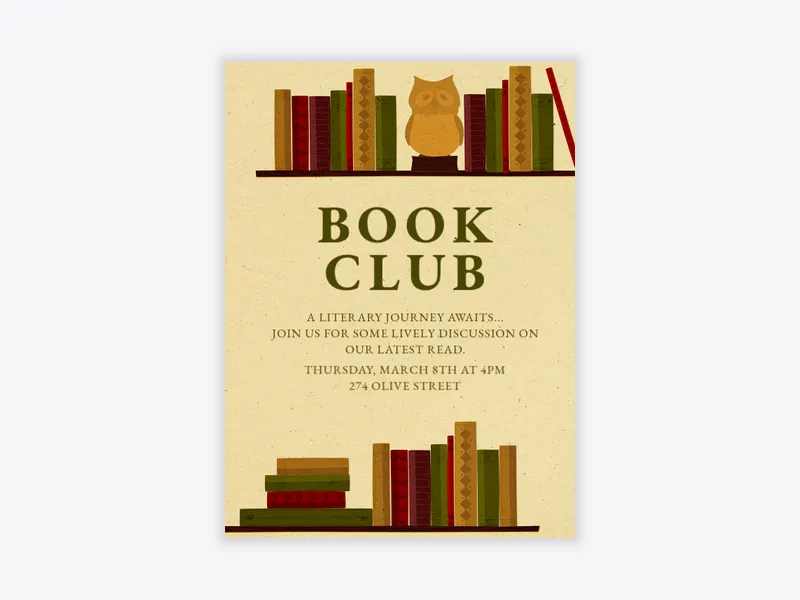 Bookshelf - book_club - Invitation