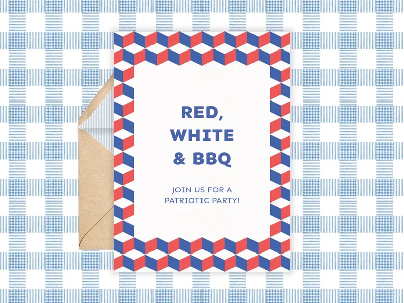 Poketo: Tessellation Celebration - labor_day - Invitation