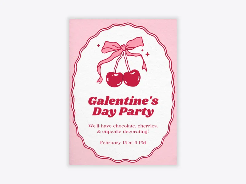Cherry Sweet - galentines_day - Invitation