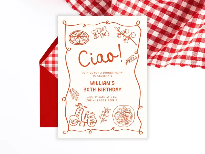 Ciao, It’s a Dinner Party - featured - Invitation